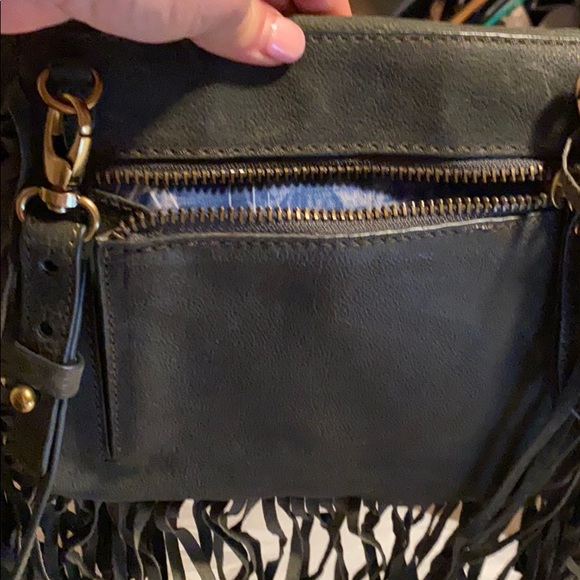 New Cynthia Vicent leather boho fringe crossbody - Picture 7 of 9